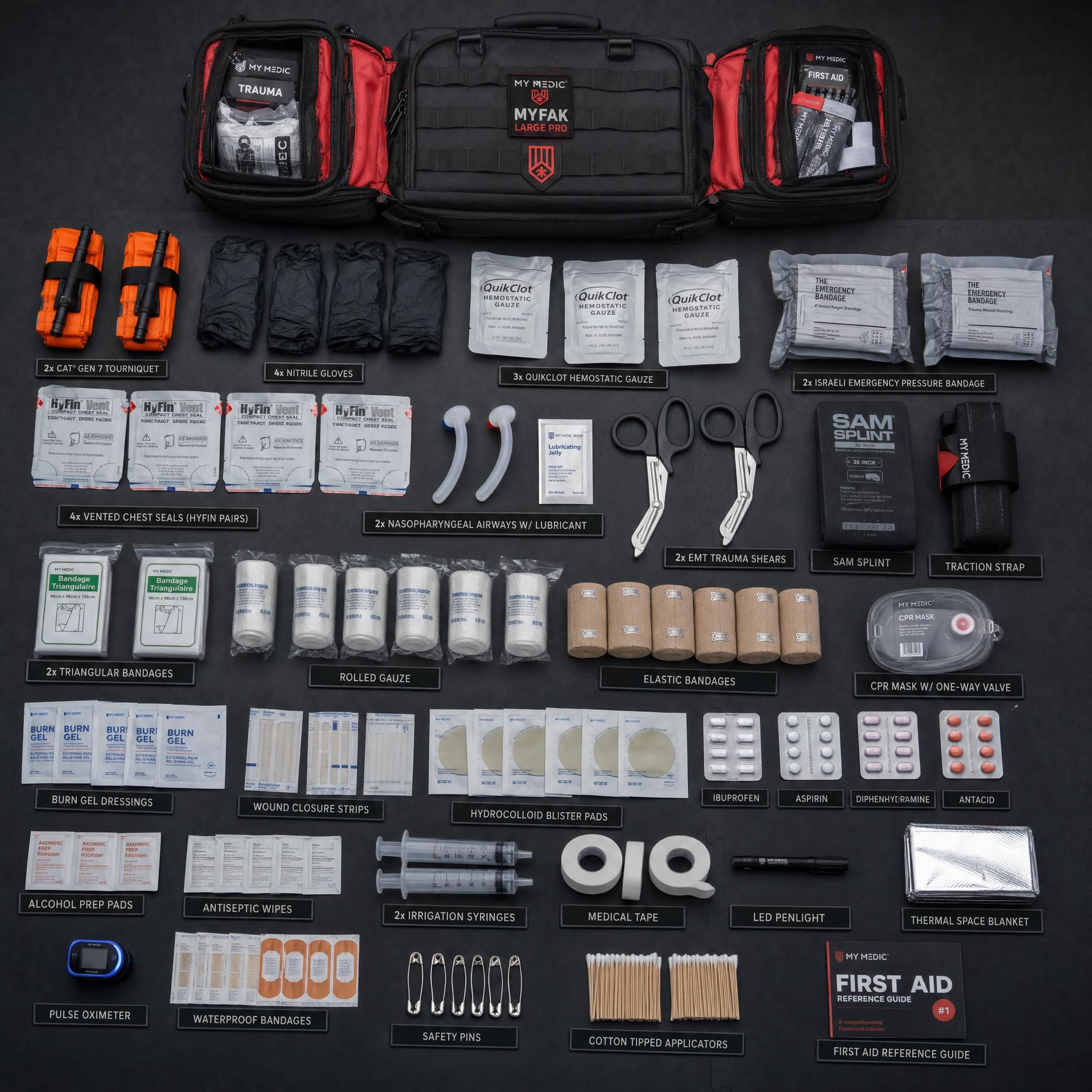 MyMedic MyFAK Large Pro — Full Contents Flat-Lay